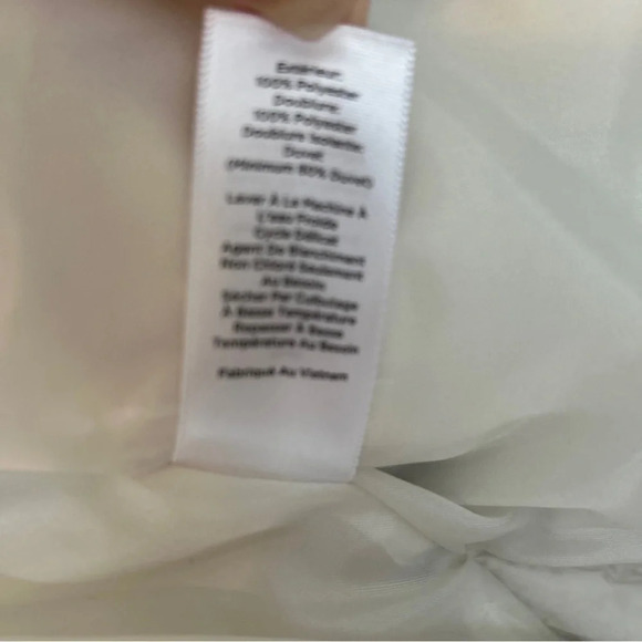 Talbots Petite quilted down puffer vest size small petite black cream checked - Picture 7 of 7